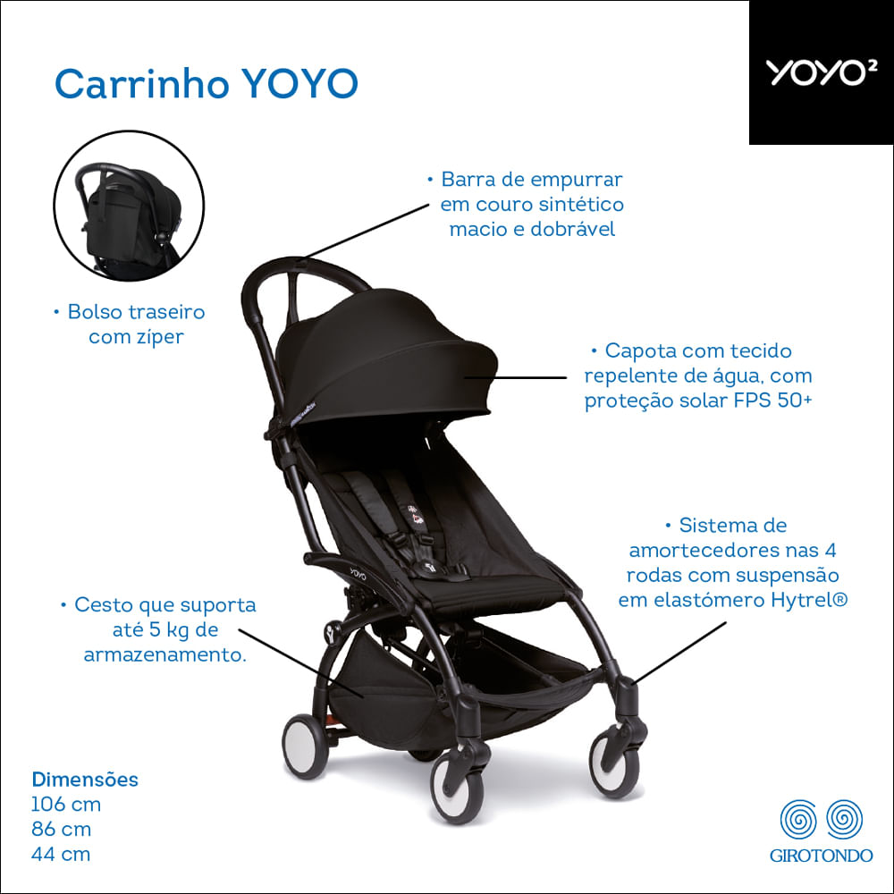 Carrinho YOYO 2 Convert BABY MIMINHOS
