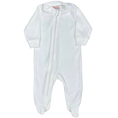 Kit 2 Macacões Zíper Suedine Liso