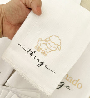 Kit de Fraldinha Completo e Personalizado 20 Peças | Nome do Bebê Personalizado