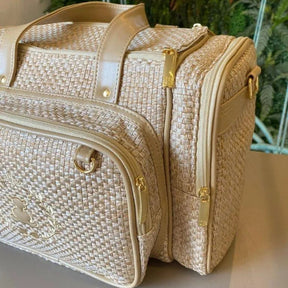 Kit Baby 5 Personalizado - Palha Ouro | Borboleta - Inclui Bolsa Personalizável