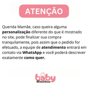 Kit de Fraldinha Completo e Personalizado 20 Peças | Nome do Bebê Personalizado