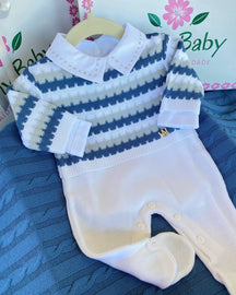 PROMOÇÃO Kit Saída Maternidade Com Pingente Dourado Personalizável Completa  - Veste Até 4 Meses (Menino)