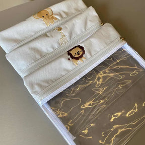 Kit Baby 4 Personalizado - Linho Cru I Caramelo