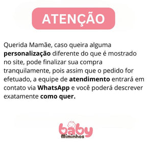 Kit de Fraldinha Completo e Personalizado com Nome do Bebê | Peças 100% Personalizadas