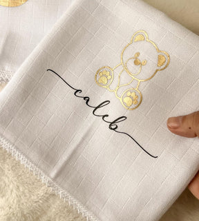 Kit de Fraldinha Personalizado com Nome do Bebê | 6 Peças Personalizadas