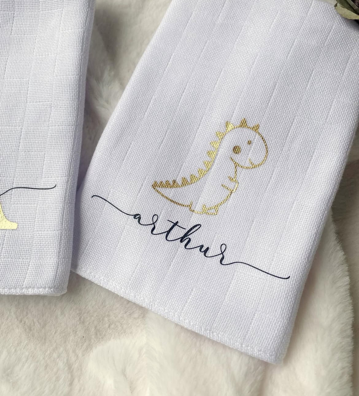 Kit de Fraldinha Personalizado com Nome do Bebê | 6 Peças Personalizadas